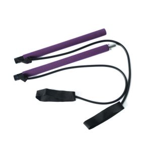 Yoga Exercise Portable Pilates Bar with Foot Loops for Total Body Workout