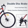 21 Speed Hybrid bike Disc Brake 700C Road Bike For men women\'s City Bicycle