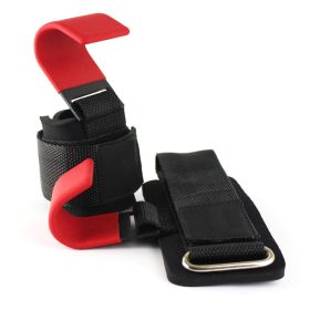 Heavy Duty Lifting Grips Wrist Strap - single (Color: Red)