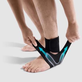 FitVille X-cushion Ankle Brace (Color: BLACK)