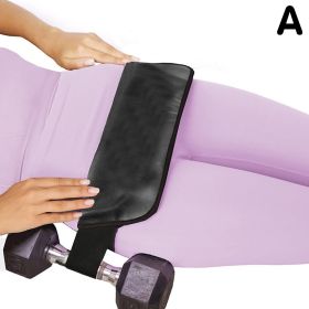 Glute Thrust Belt Exercise Reverse Squat (Color: BLACK)