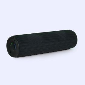 Electric Massage Fitness Vibration Yoga Column (Color: BLACK)